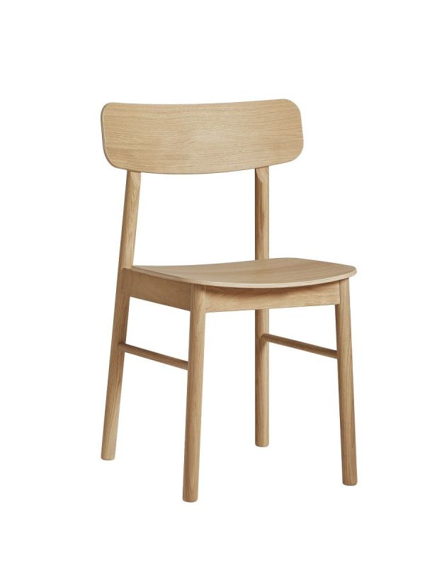 Soma Dining Chair von Woud, Stuhl aus geölter Eiche, skandinavisches Design für Esszimmer.