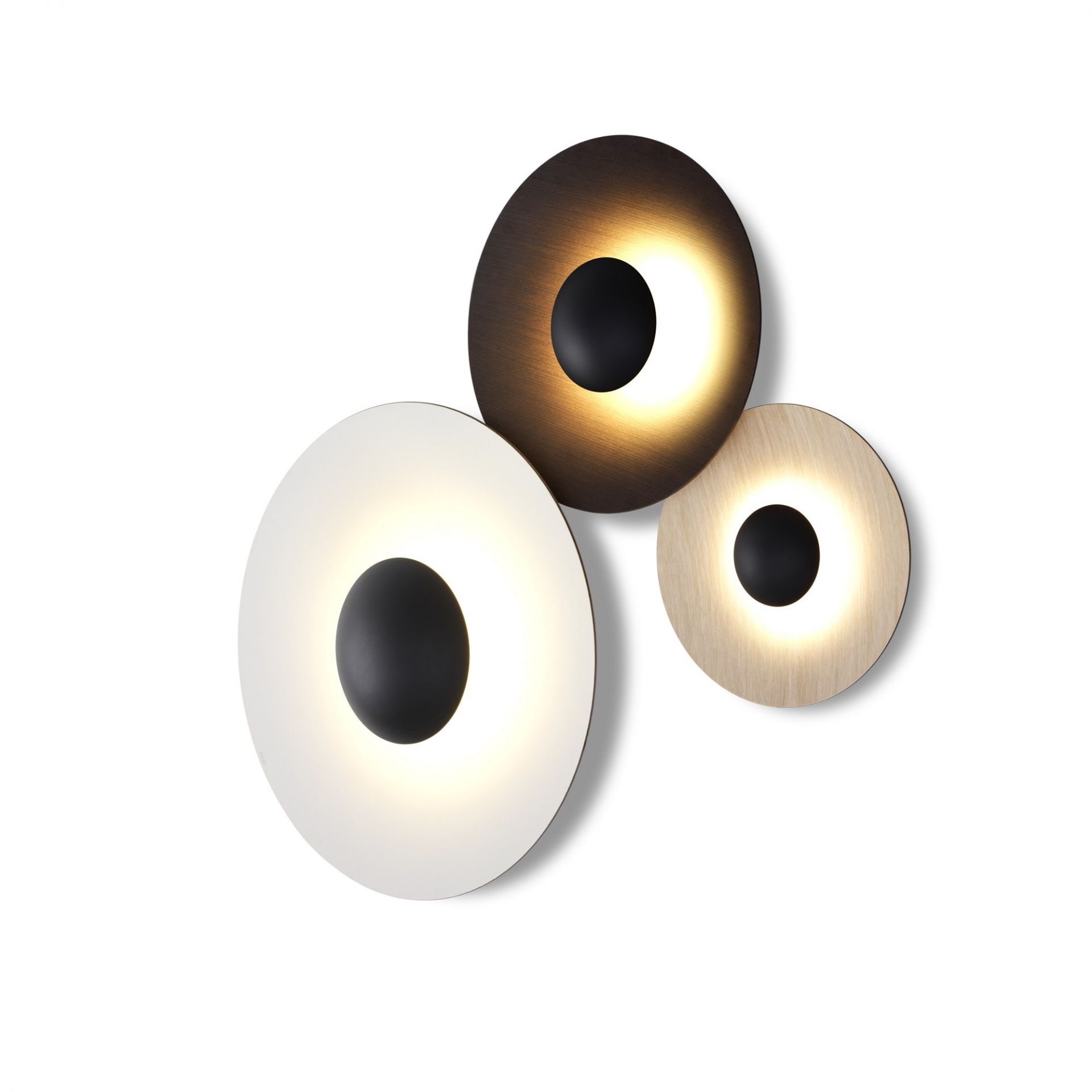 Ginger 20C  Wand-/ Deckenleuchte marset Wenge-Weiß