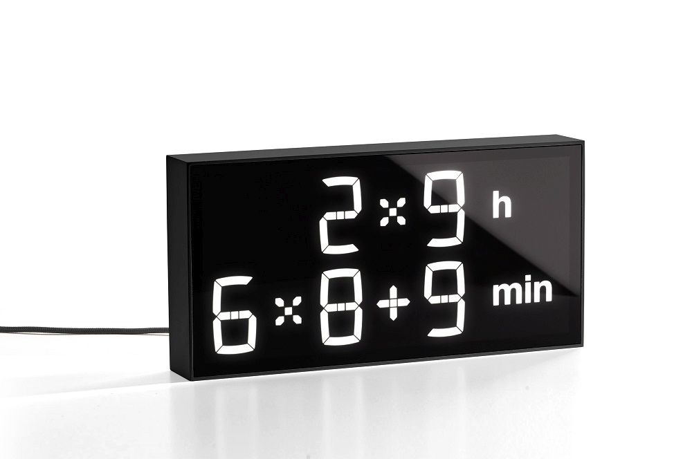 Digital clock LED Digitaluhr / Tischuhr / Wanduhr Albert Clock Schwarz