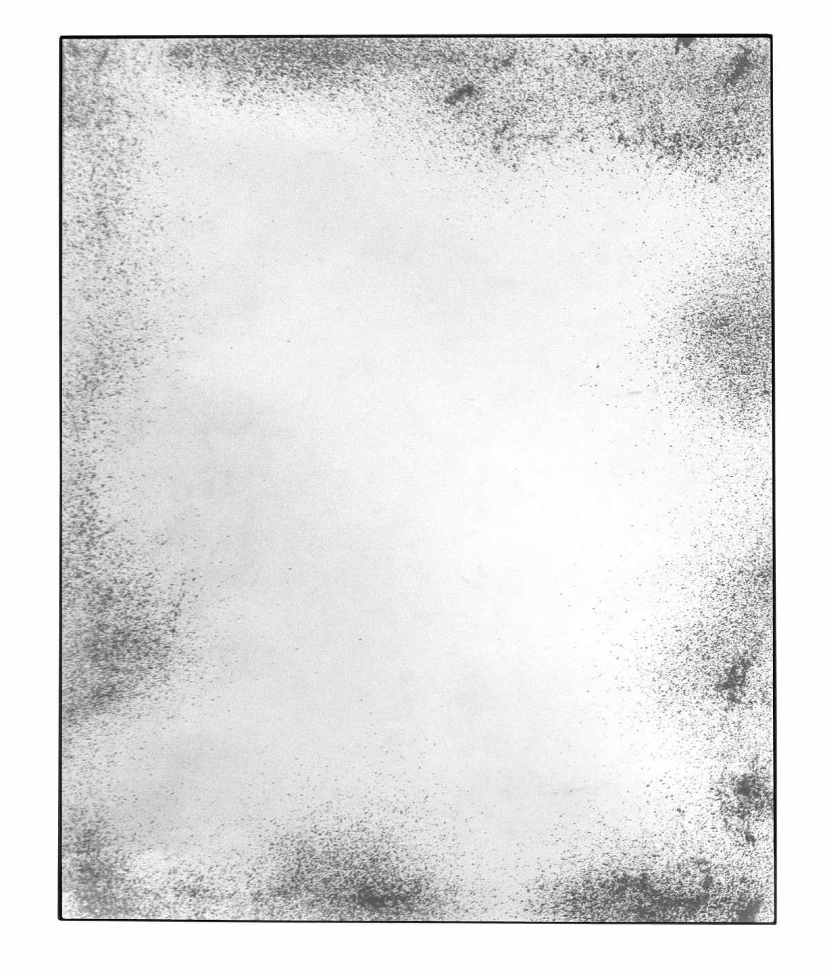 Wandspiegel "Ethnicraft" im Used-Look, rechteckig, mit klarem Spiegelglas und gealterter, dunkler Umrandung für stilvolle Wanddekoration.