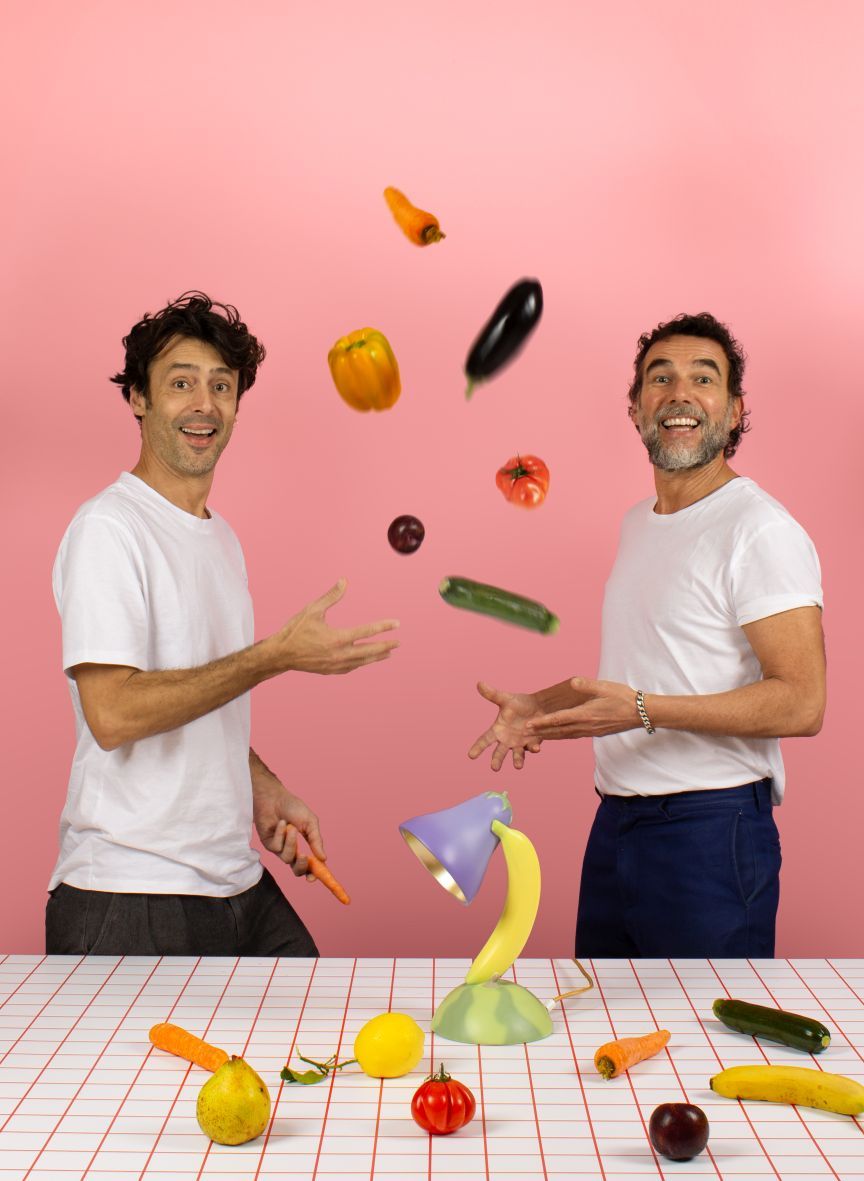 Vitamin Table lamp Tischleuchte Aubergine Seletti