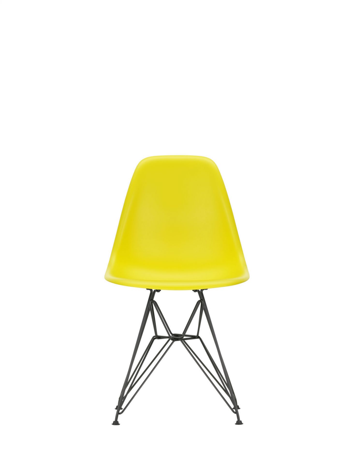 Eames Plastic Side Chair DSR Stuhl Vitra Chrom-Weiss