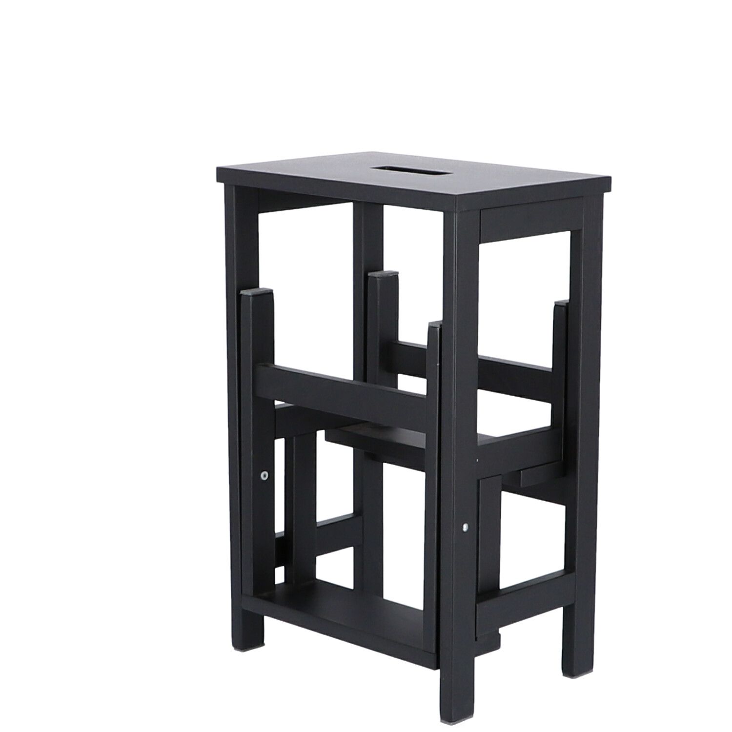 Soho Hockerleiter schwarz Jan Kurtz