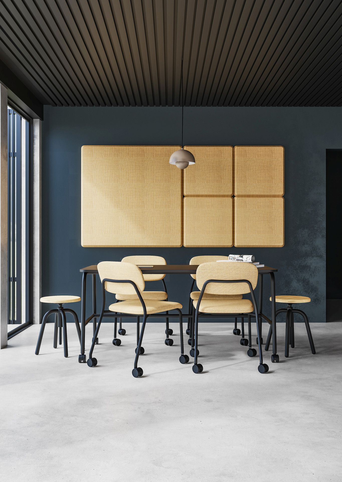 hens HS 260 Stuhl / Konferenzstuhl auf Rollen Bejot