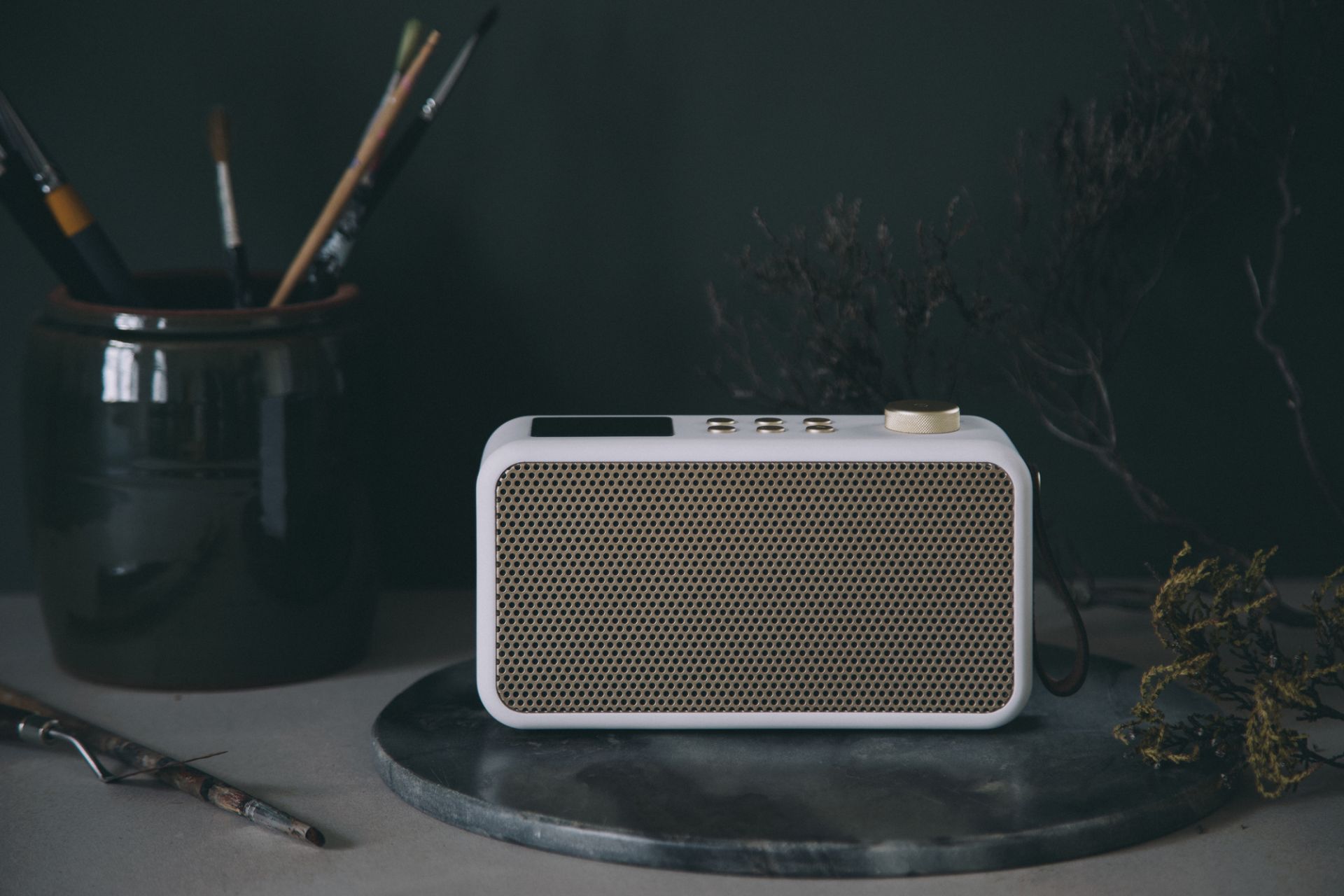 aTUNE Radio und Bluetooth Lautsprecher Kreafunk Weiss, weiß