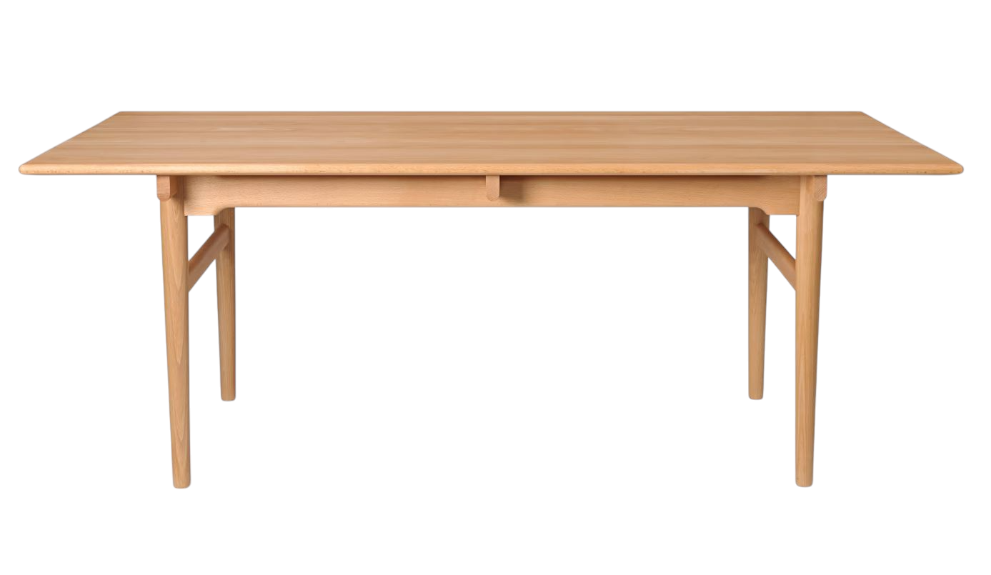 CH327 Tisch von Carl Hansen & Søn, Esstisch aus hellem Holz, rechteckig.