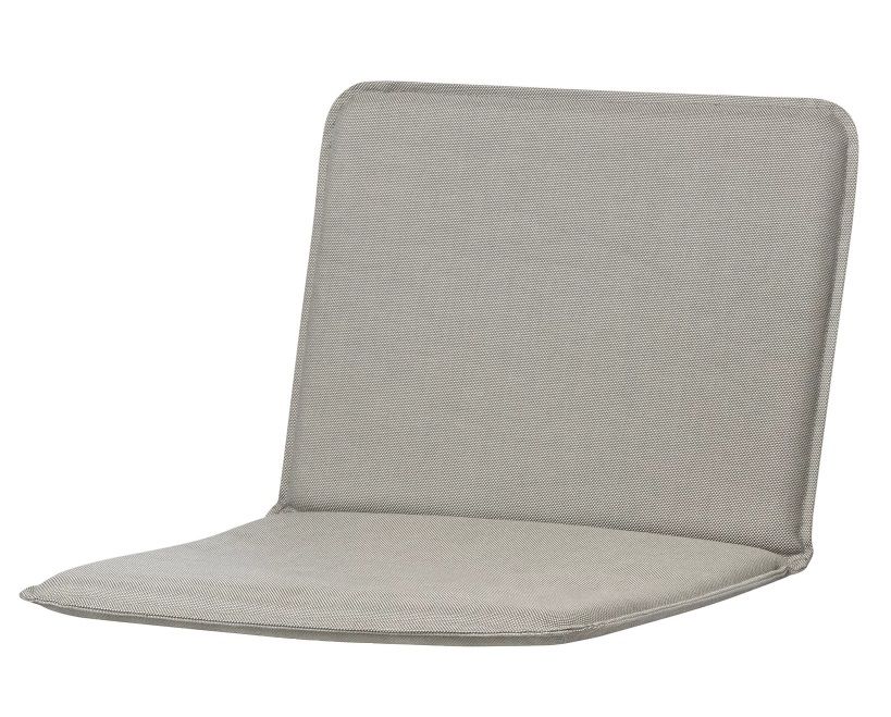 Graue Sitzauflage für Blomus Yua Stuhl oder Armlehnenstuhl, ideal für den Outdoor-Bereich.