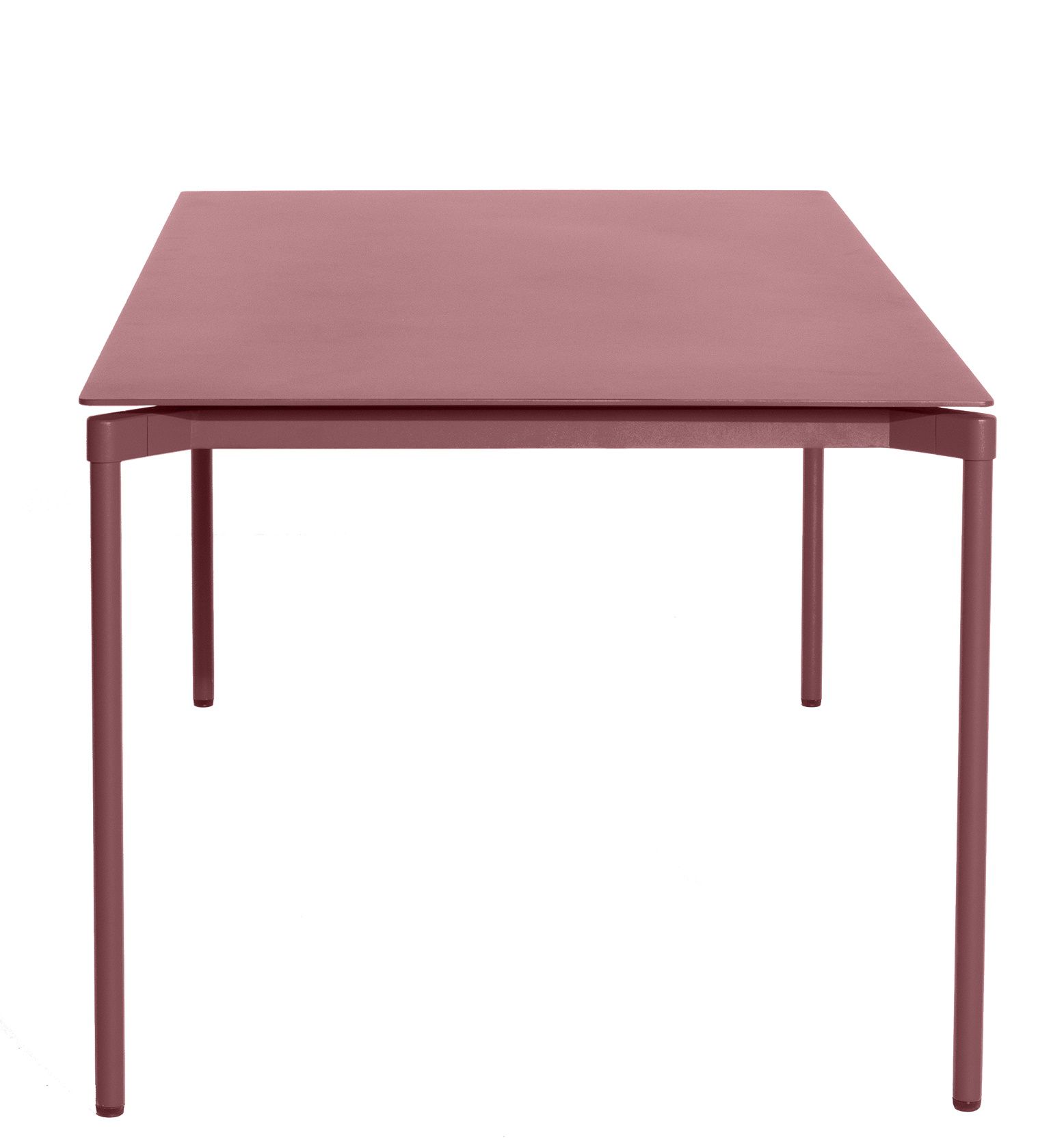 Fromme Esstisch rechteckig in Braunrot von Petite Friture, moderner Tisch für Esszimmer.