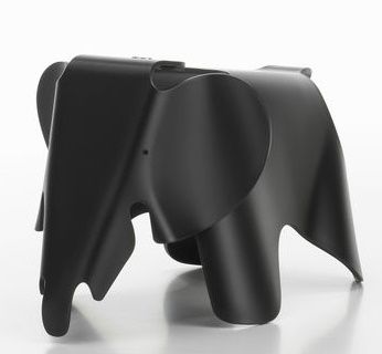 Eames Elephant Small klein RE Vitra Tiefschwarz