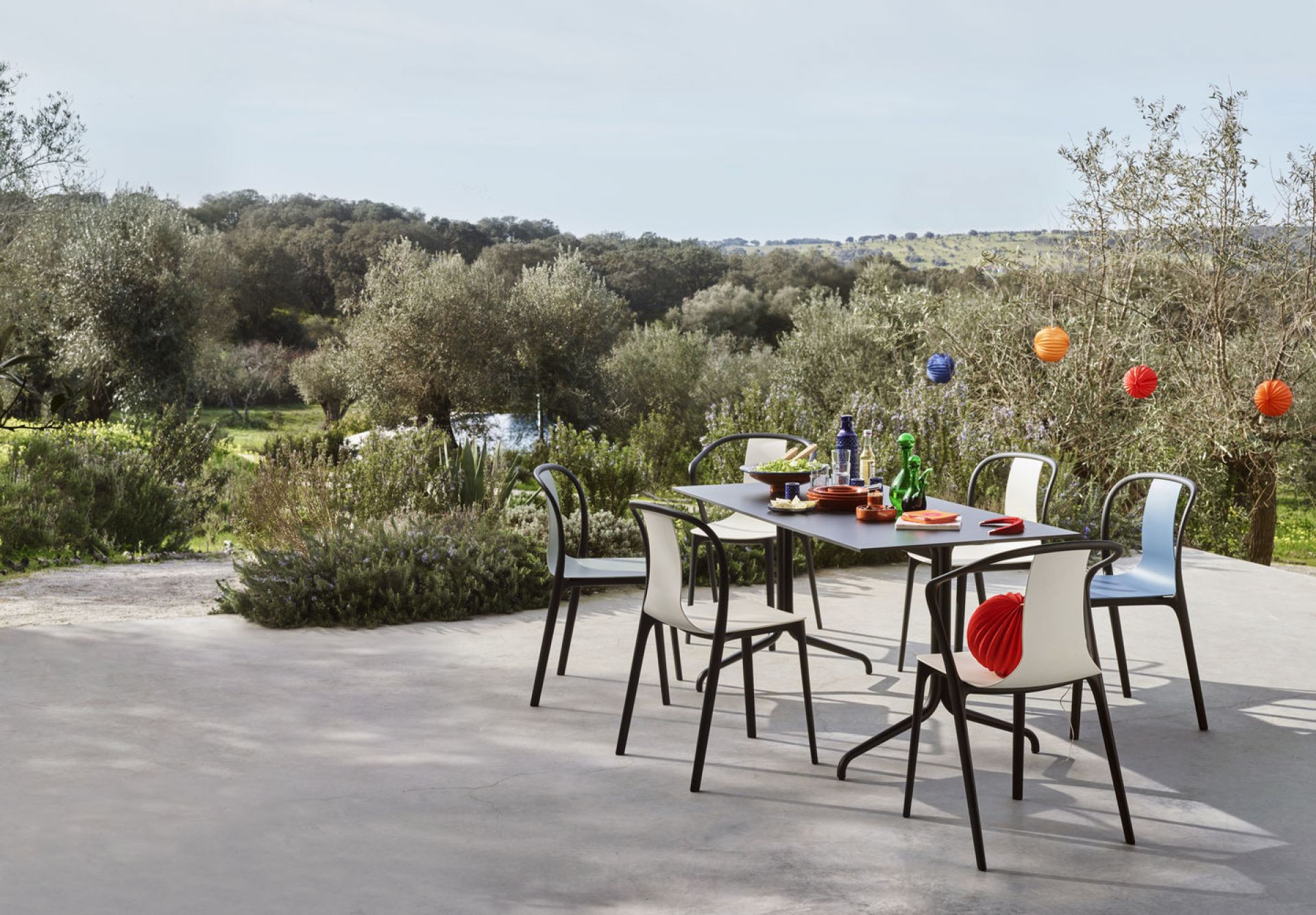 Belleville Armchair Plastic Stuhl Vitra