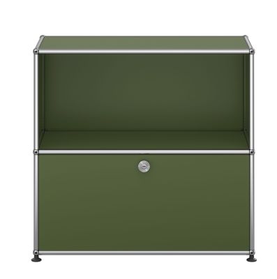 USM Haller Sideboard M62 1 Klappe / 1 Offen Olivgrün