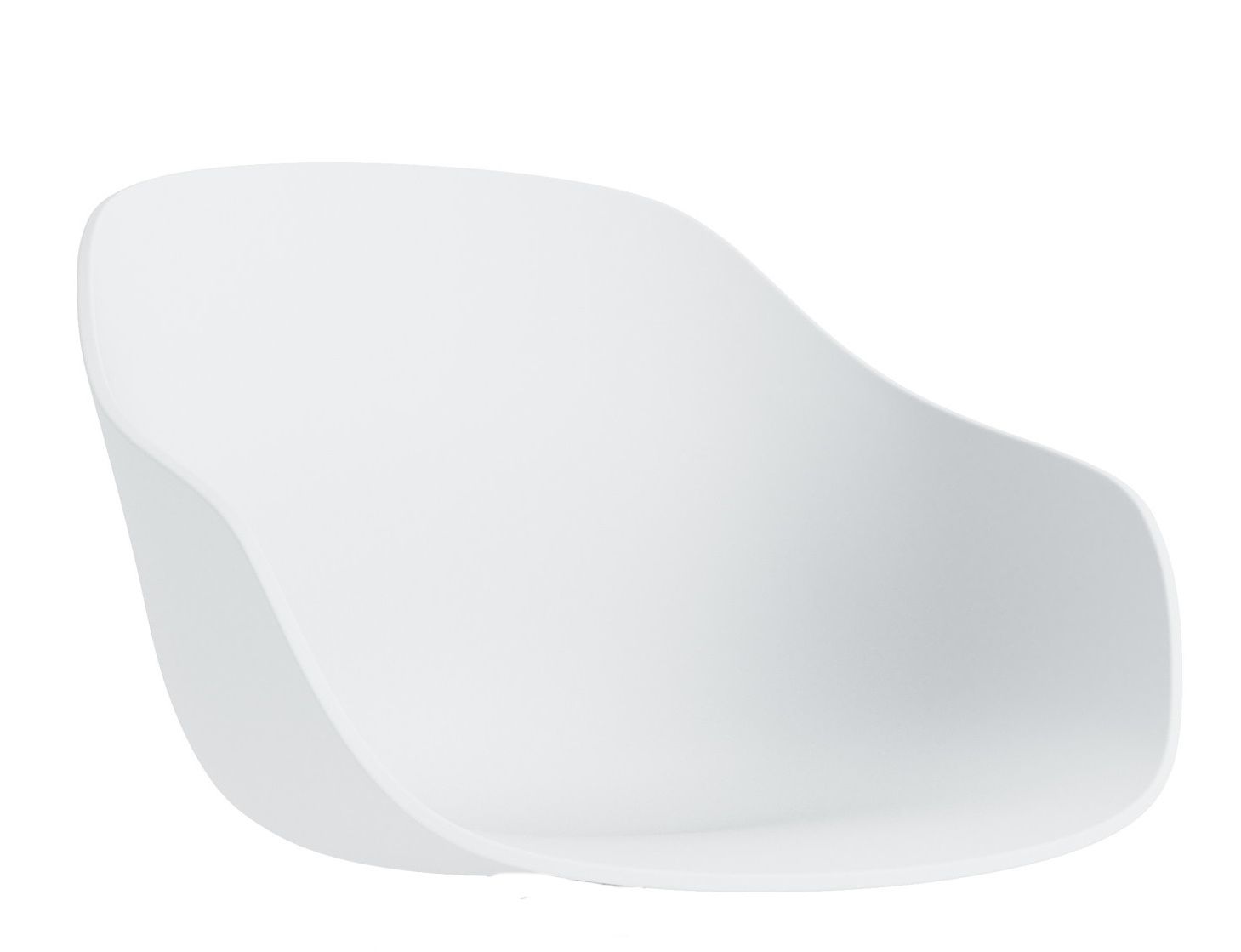 Weißer About A Chair AAC26 Stuhl von Hay, moderne Sitzschale für Esszimmer und Büro.