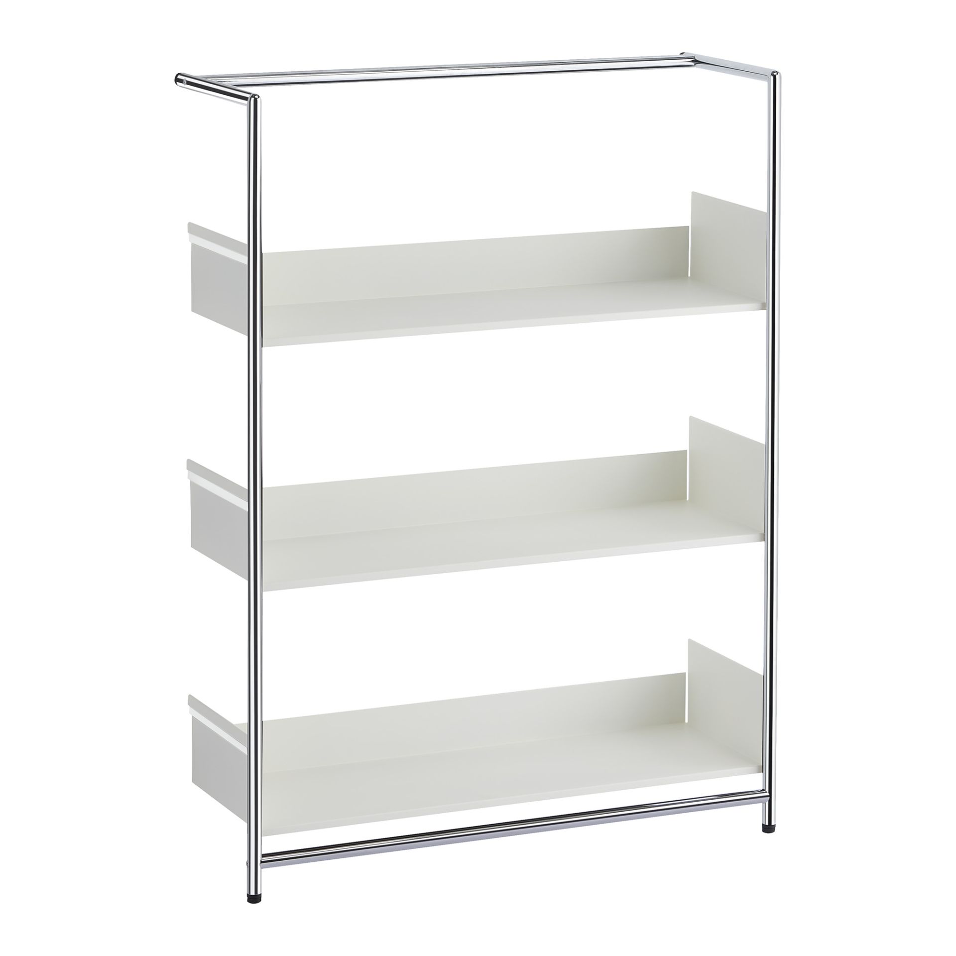 Pool 110 Anlehnregal Mox Gestell chrom glanz Tablaren weiß