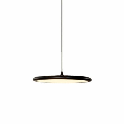 Bilancella Pendelleuchte von Tooy: Runde, schwarze Hängelampe mit warmweißem Licht für moderne Innenräume.