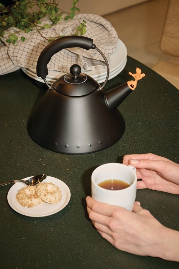 9093 BB Wasserkessel Schwarz Alessi