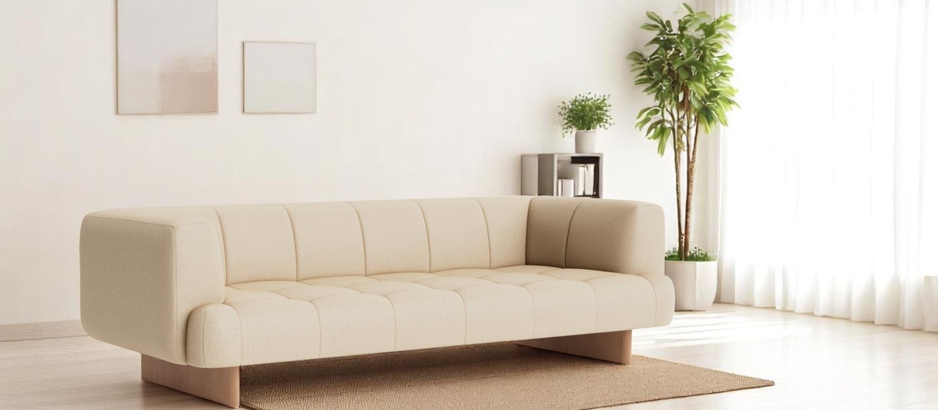 Quilton Lift Sofa 3-Sitzer Hay