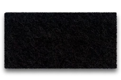 Schwarzes Hey Sign Wandmodul "Welle" quadratisch, vertikale Ausrichtung, Filzstruktur, inklusive Wandhalterungen für moderne Raumgestaltung.