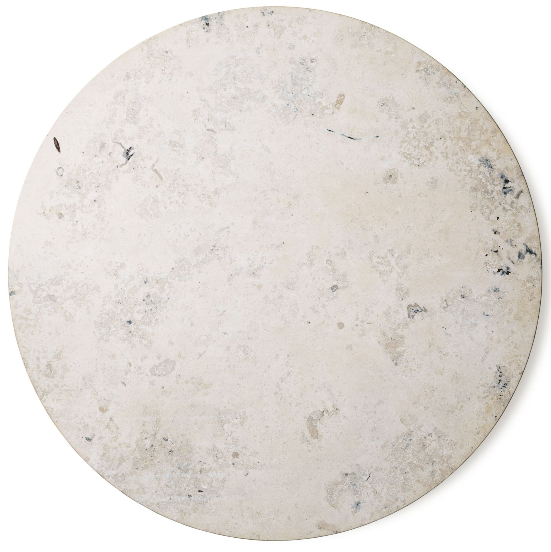 Detailaufnahme der Tischplatte vom Vipp Cabin Tisch, rund, Eiche hell.