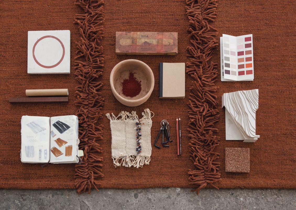 Mía Teppich braun 200x300cm Nanimarquina