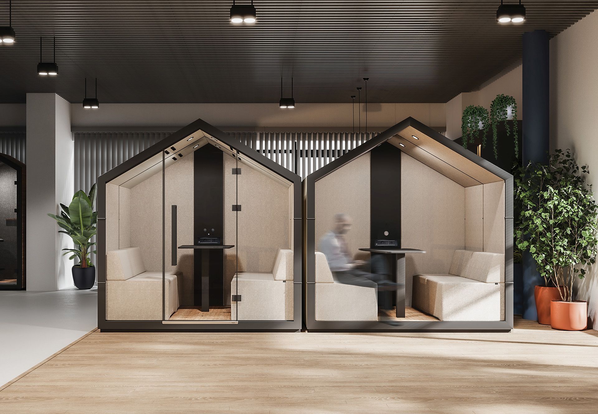 treehouse TH 4 Akustikmöbel für 4 Personen Bejot