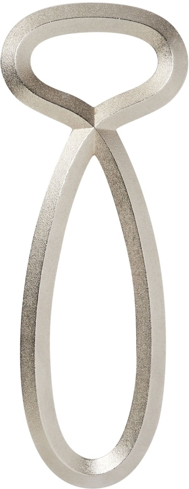 Silberner "Räder Flaschenfreund" Flaschenöffner aus Metall, modernes Design für einfaches Öffnen von Flaschen.