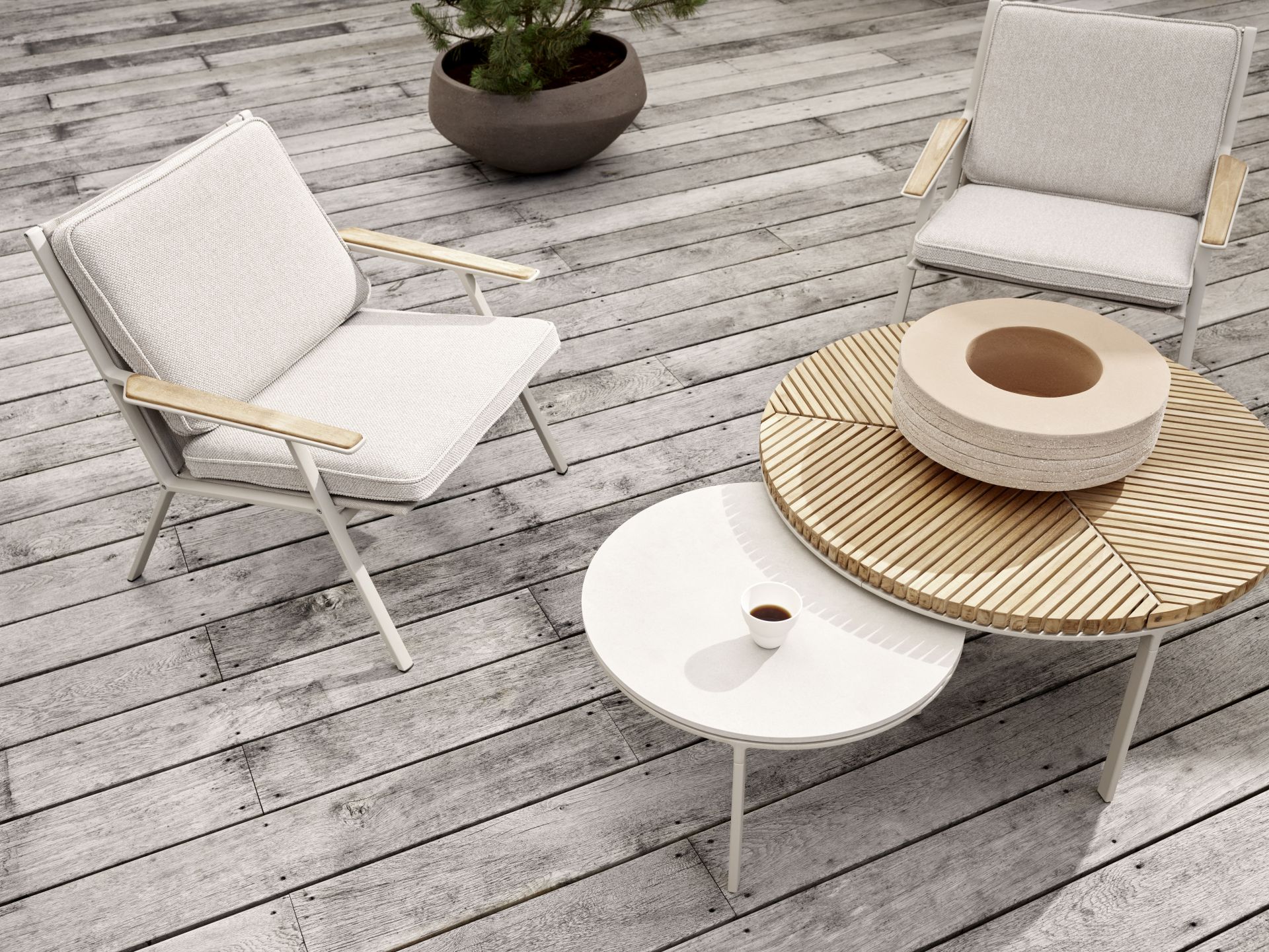 Open-Air Outdoor Lounge Stuhl Vipp