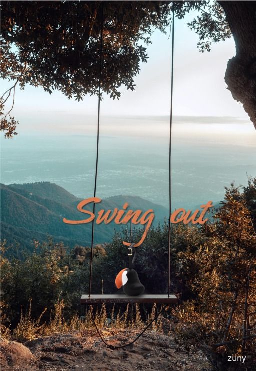 Bag Charm Taschenanhänger Toucan Toco Schwarz / Orange Züny 