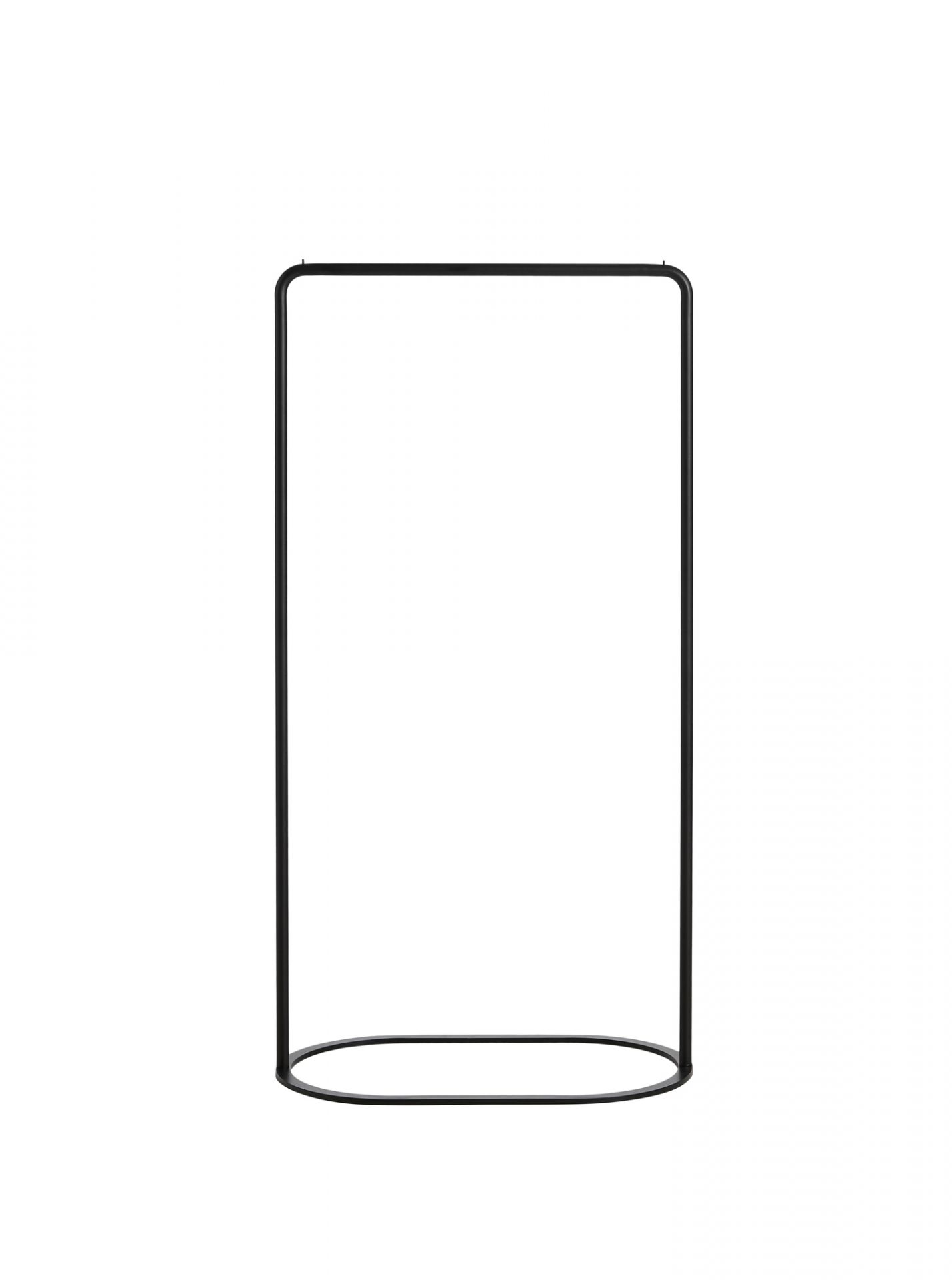 O&O Kleiderständer Schwarz Lackiertes Metall Small Woud