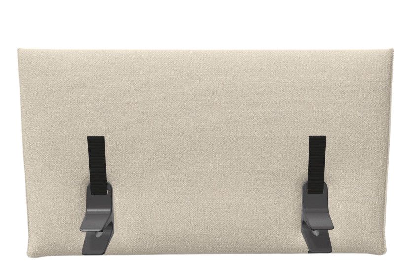 Vitra Anagram Panel, 90 cm, beige Stoffbespannung mit schwarzen Befestigungsclips. Schallabsorbierendes Akustikpaneel.