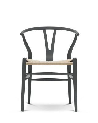 CH24 Wishbone Chair Stuhl CHS Soft Farben Carl Hansen & Søn Anthrazit-grau