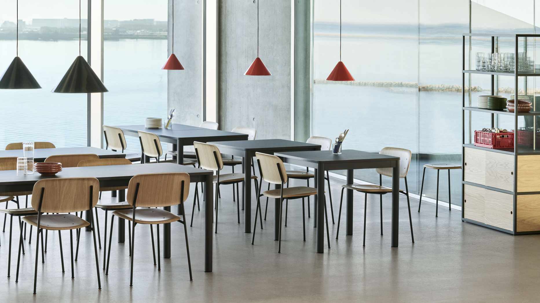 Annex Table Flush Esstisch Hay