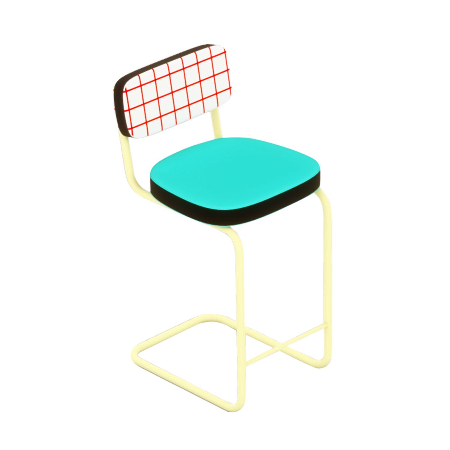 Superstool Barhocker Seletti Rotes Gitter