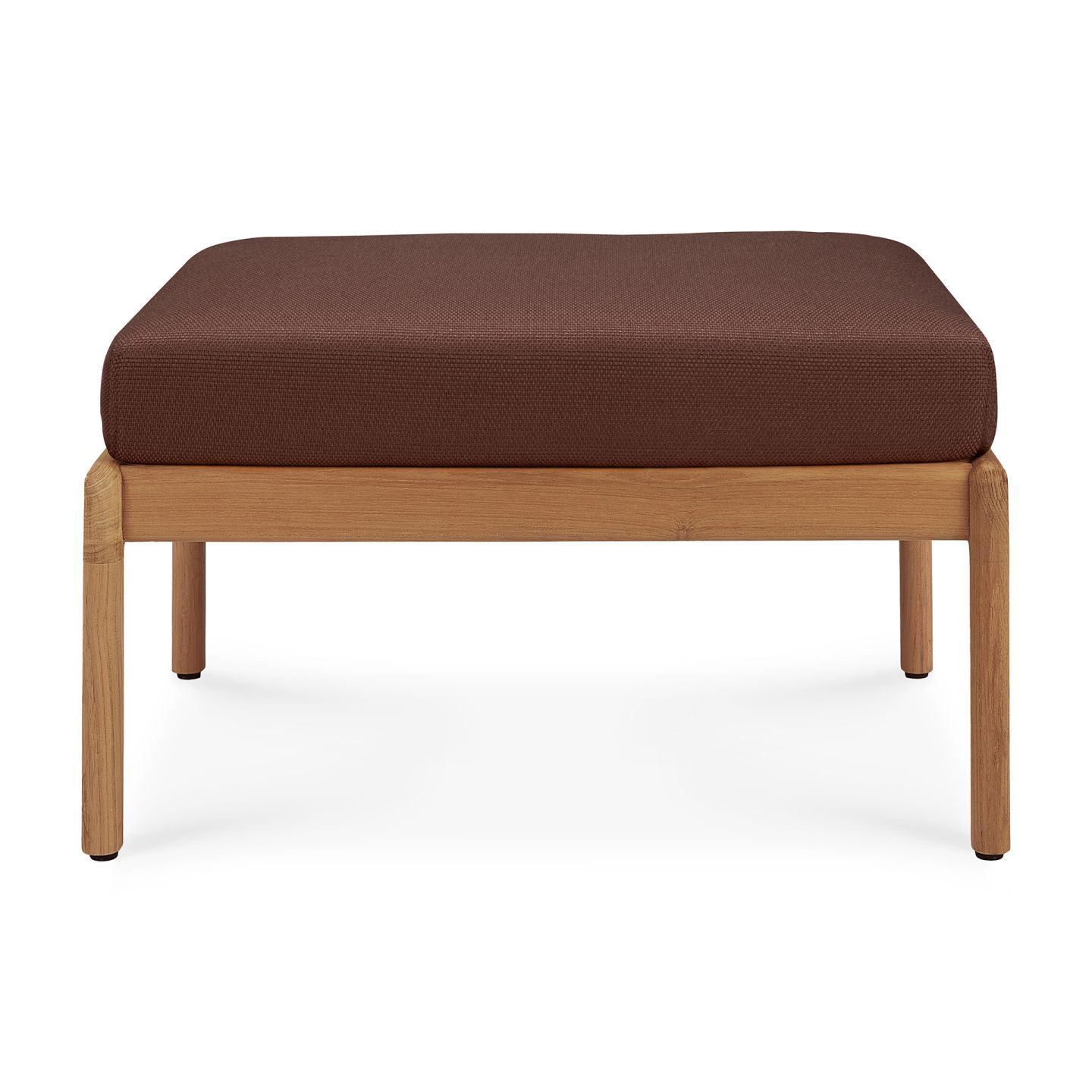 Jack Outdoor Polsterhocker Teak Burgundy Ethnicraft