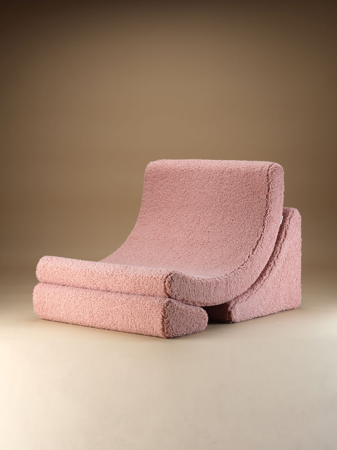 Mond Kindersessel Teddystoff Guave Wigiwama