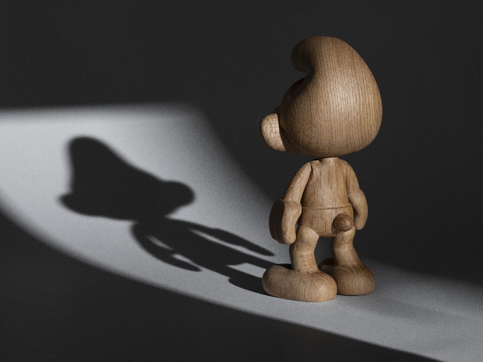Schlumpf Small Klein Holzfigur Boyhood