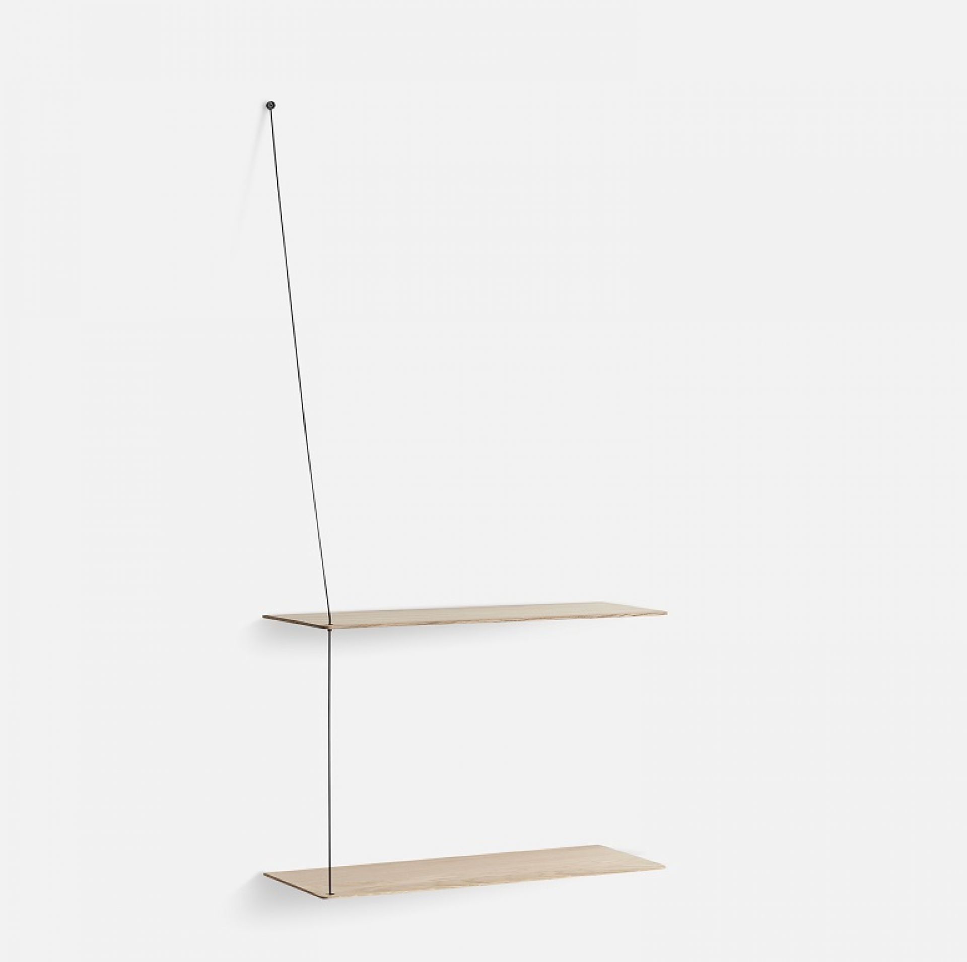 Stedge Wandregal Breite 60 cm Woud eiche weiss pigmentiert