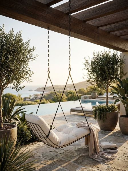 Leyasol Sun Lounger Swing Seat Indoor / Outdoor Freifrau Manufaktur