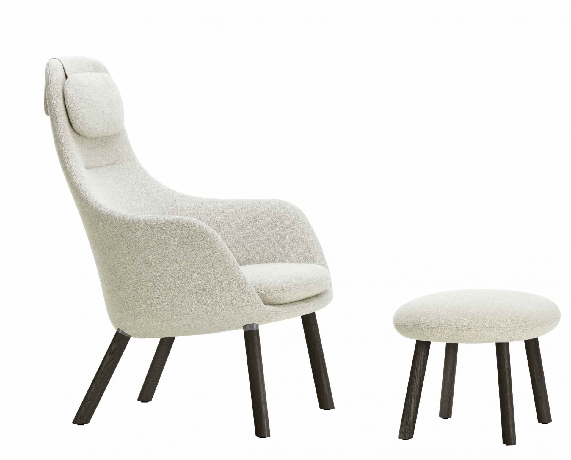 Hal Lounge Chair Sessel + Ottoman Sitzkissen lose Vitra