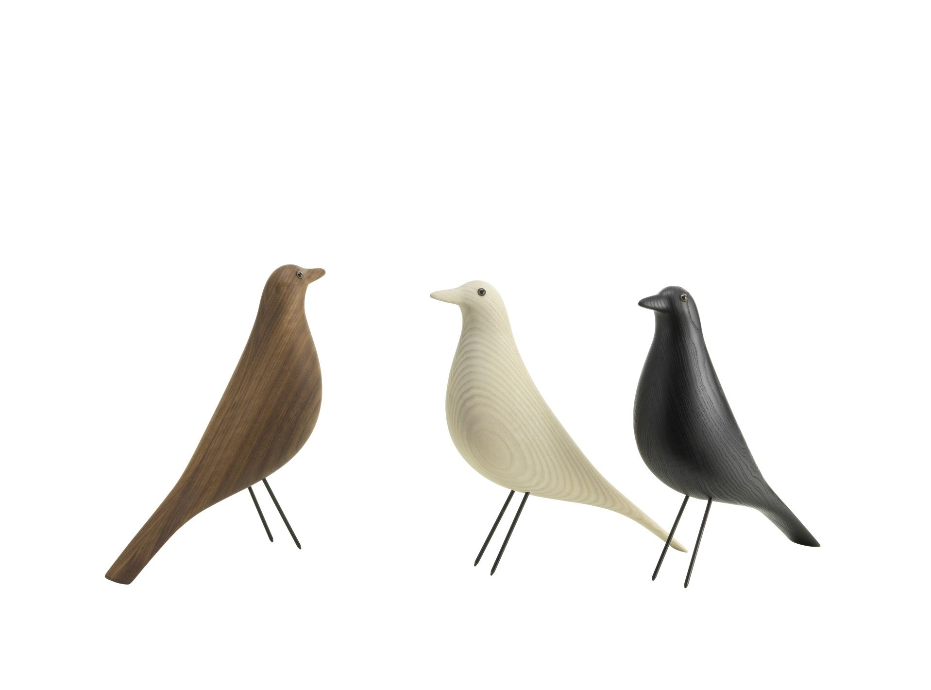 Eames House Bird Skulptur Esche schwarz Vitra 
