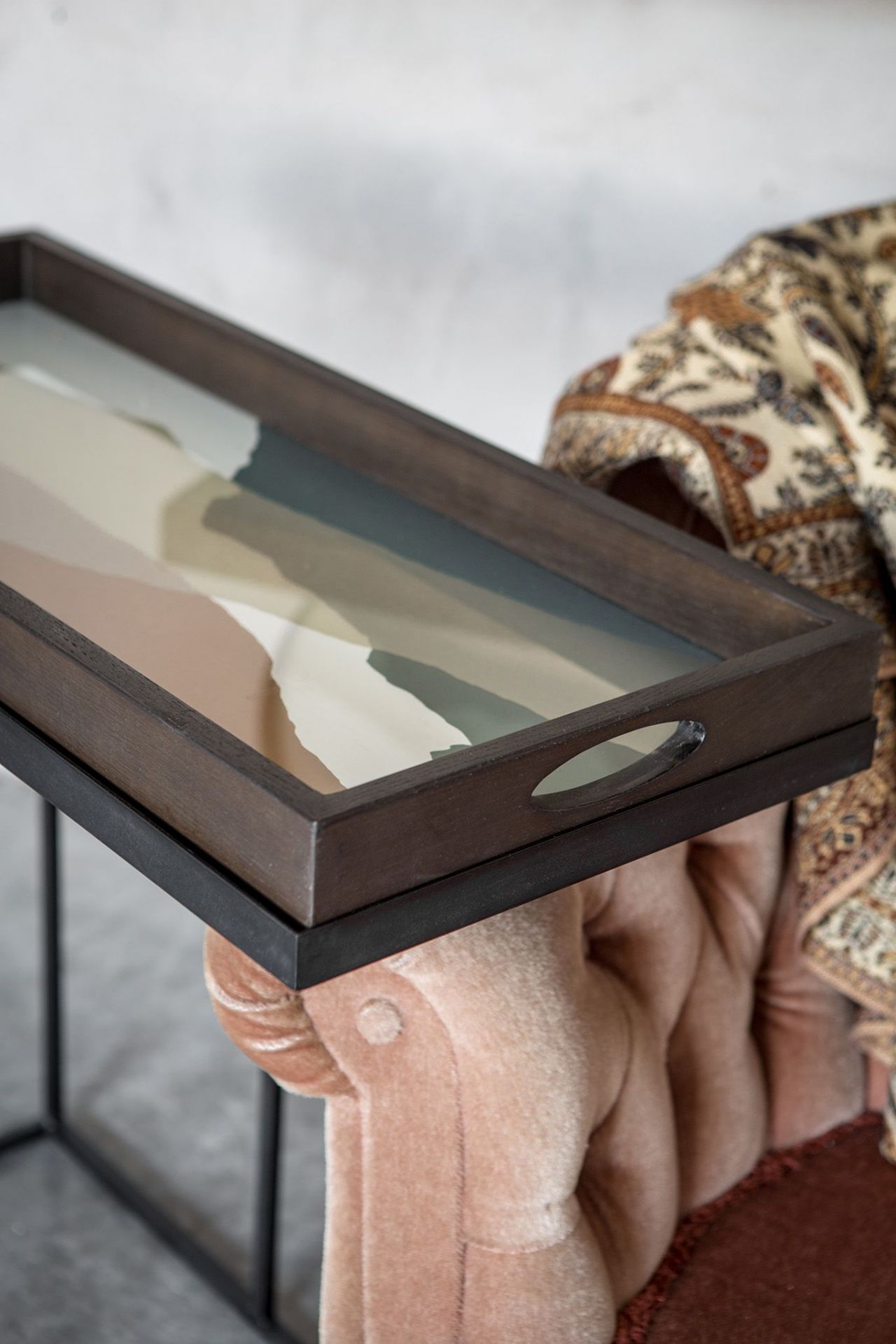 Beistelltisch Holz lackiert Schwarz Ethnicraft