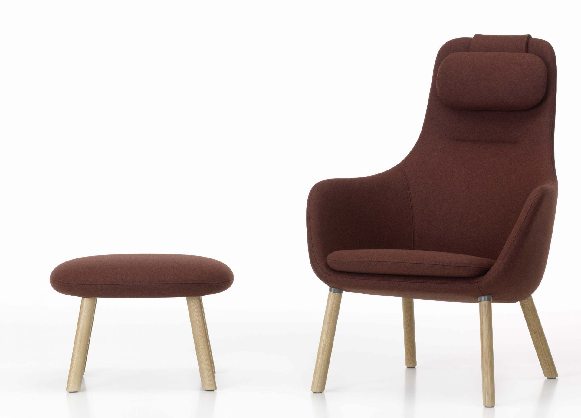 Hal Lounge Chair Sessel + Ottoman Sitzkissen lose Vitra
