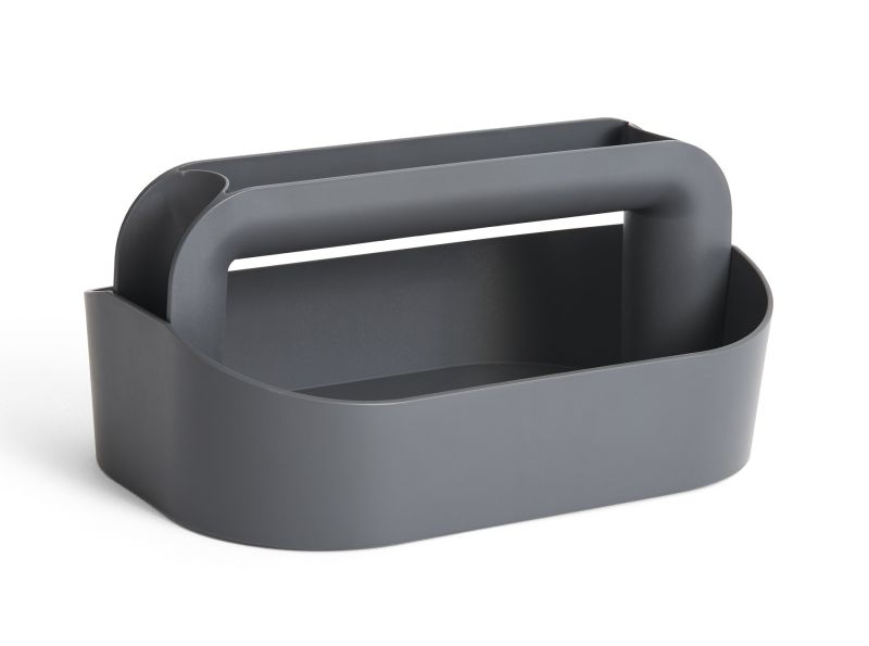 Graue Tool Box Recycled Organisationsbox von Hay, eine praktische Aufbewahrungsbox mit Griff.