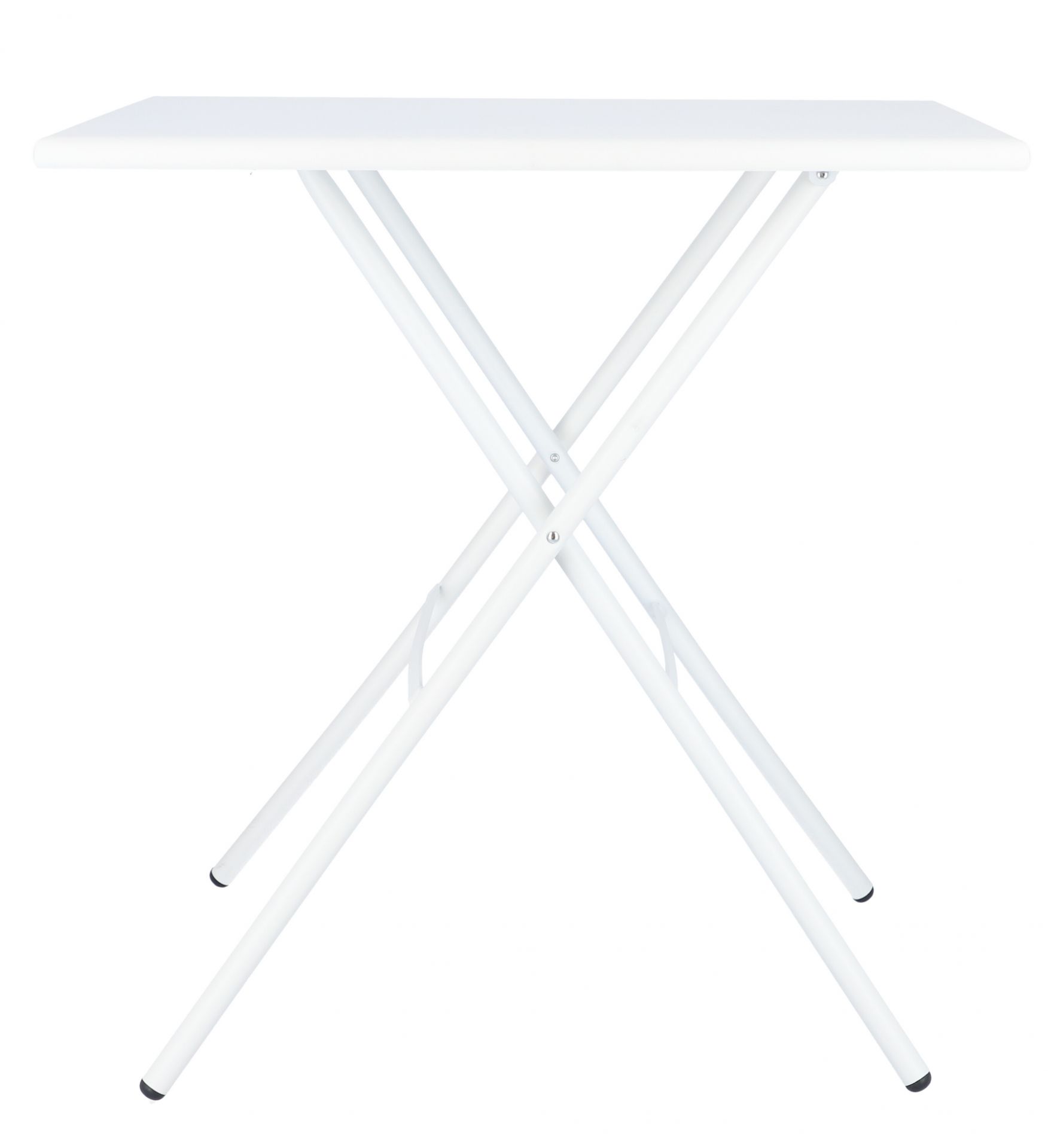 Weißer Fiam Sirio Klapptisch von Jan Kurtz, ideal für Outdoor-Bereiche, platzsparend und modern.