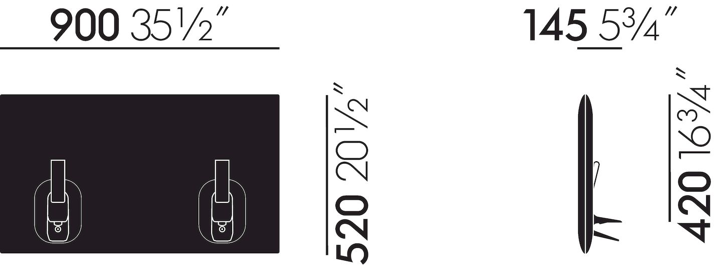 Anagram Panel 90 cm Vitra