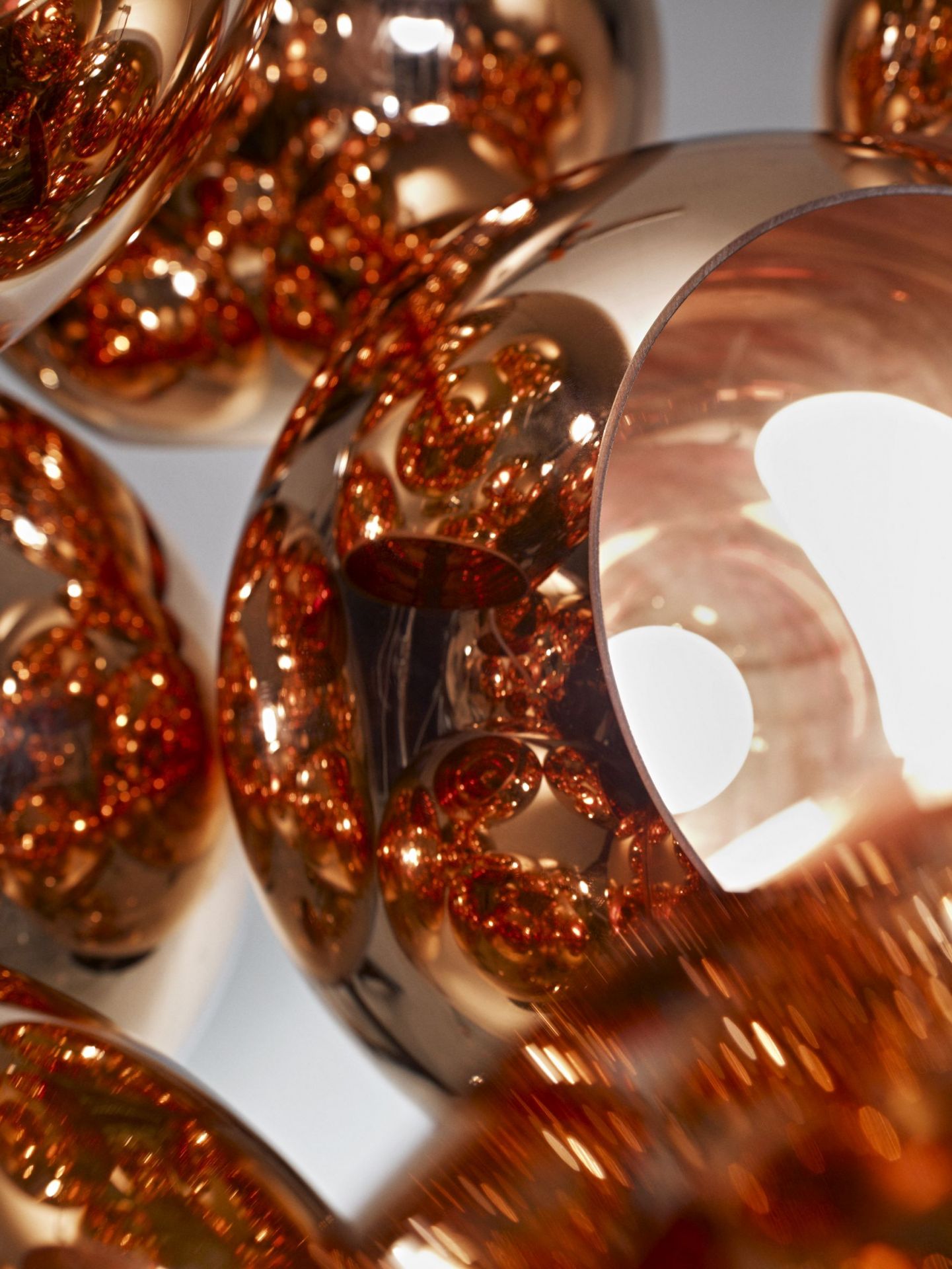 Copper Round LED Pendelleuchte Tom Dixon