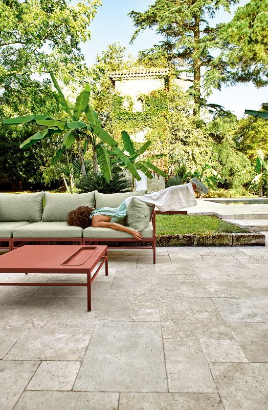 Rivage Beistelltisch Outdoor B 85 x T 85 x H 29,5 cm Fermob