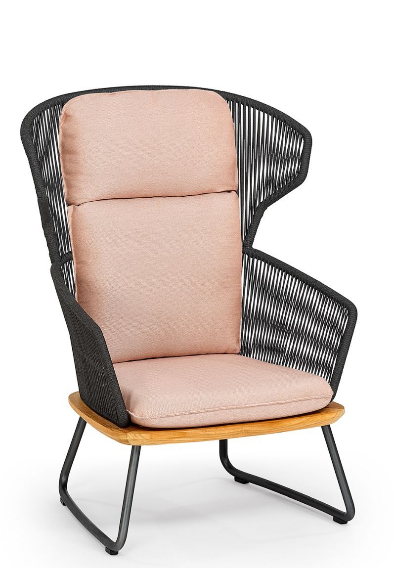 Denia Relax Sessel Outdoor mit Zori Gari Sitzpolster, Weishäupl Gartenmöbel, Loungesessel für Terrasse.