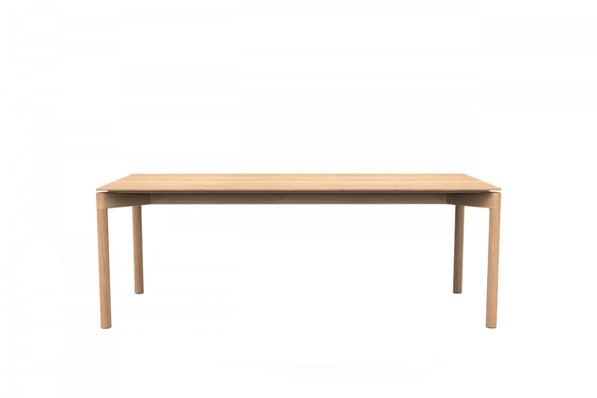 WEDEKIND Tisch Large OUT aus Eiche gewachst, Esstisch mit schlichtem Design und Holzstruktur.