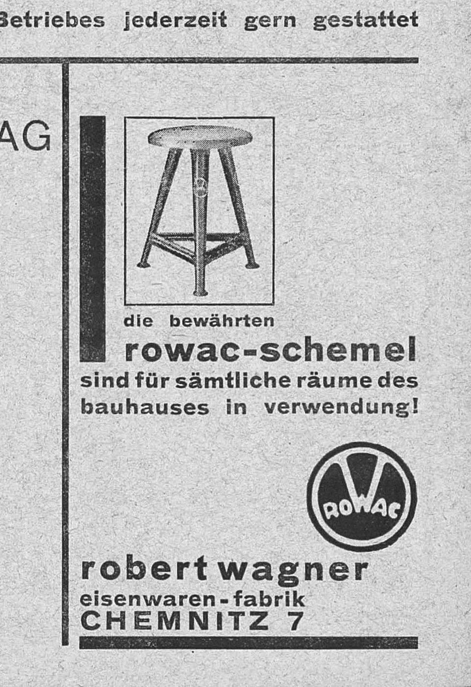 Schemel - Model I 50 cm Hocker Rowac