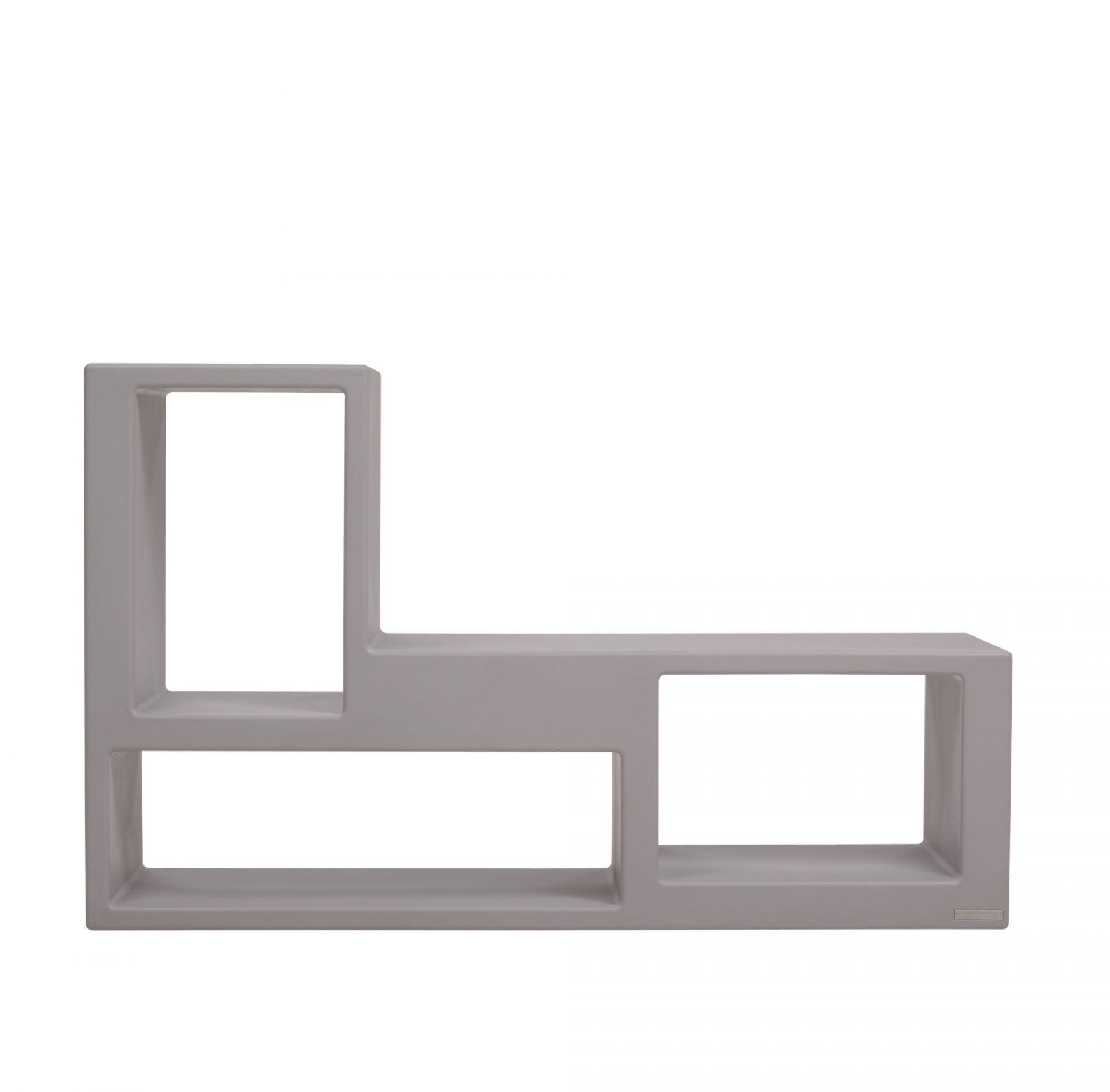 Urban Regal Casamania Horm, graues modulares Designregal mit offenen Fächern, modernes Wohnaccessoire für Bücher und Dekoration.